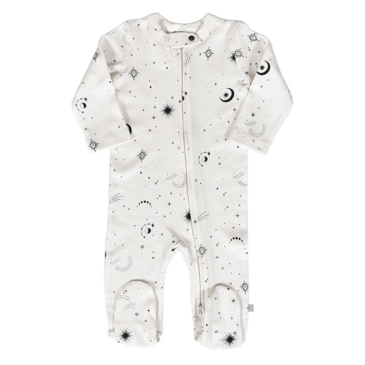 Celestial Organic Cotton Baby Footie - Finn + Emma