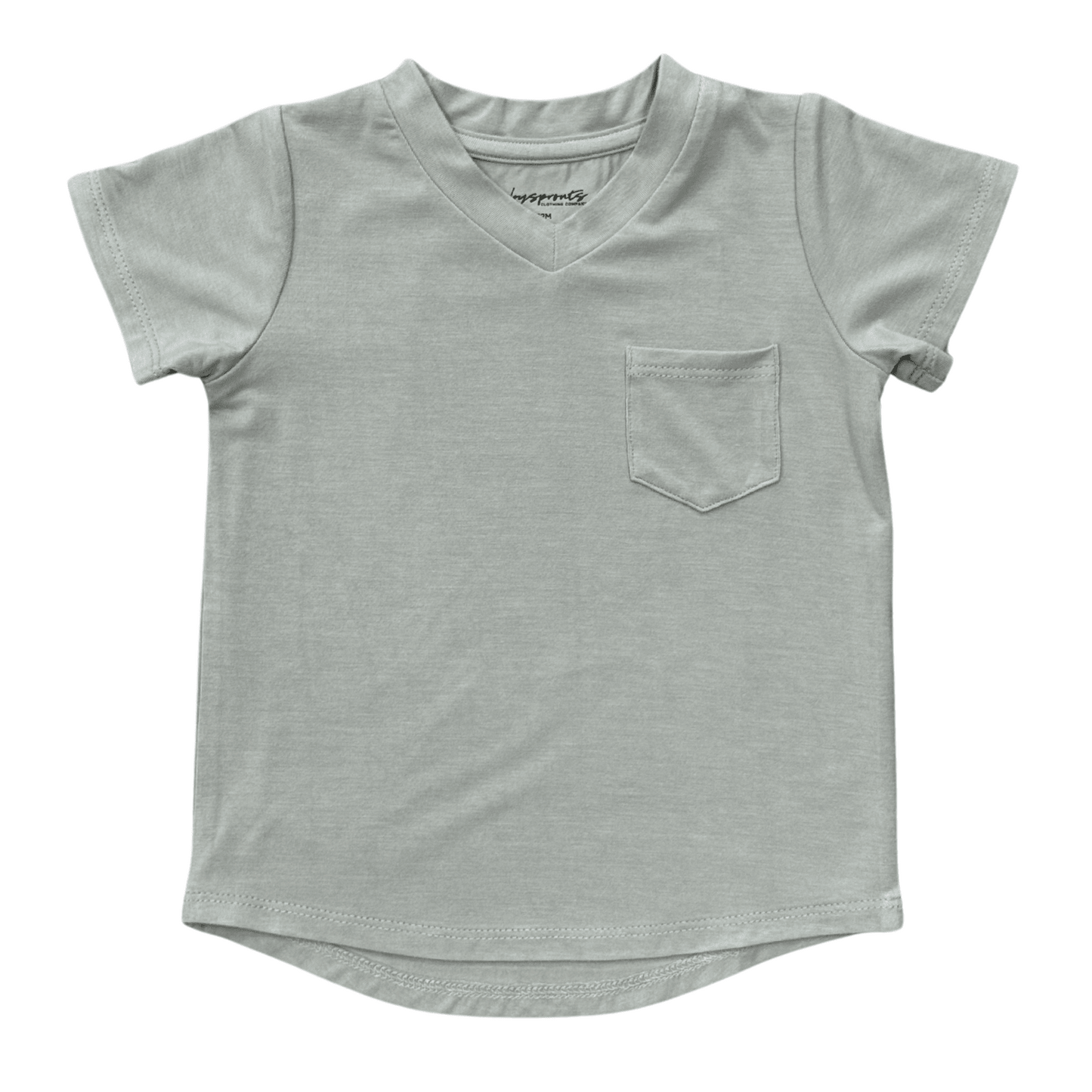 Bamboo Viscose V-Neck Pocket Tee - Various Colors | Babysprouts