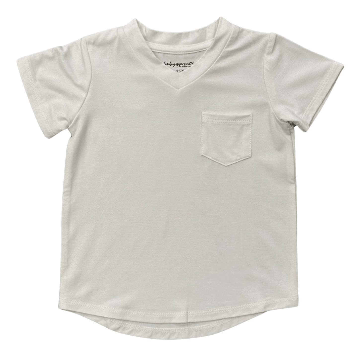 Bamboo Viscose V-Neck Pocket Tee - Various Colors | Babysprouts