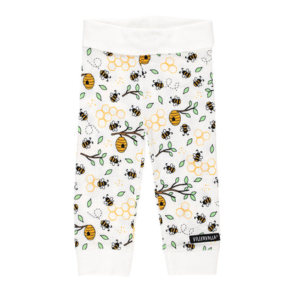 Organic Cotton Baby Pants - Bumblebee Print | Villervalla