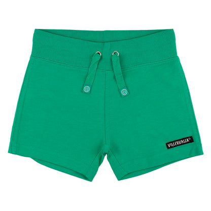 Villervalla Organic Cotton Relaxed Shorts – Peacock Green