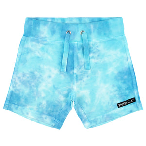 Villervalla organic Shorts- lake/pool tie dye