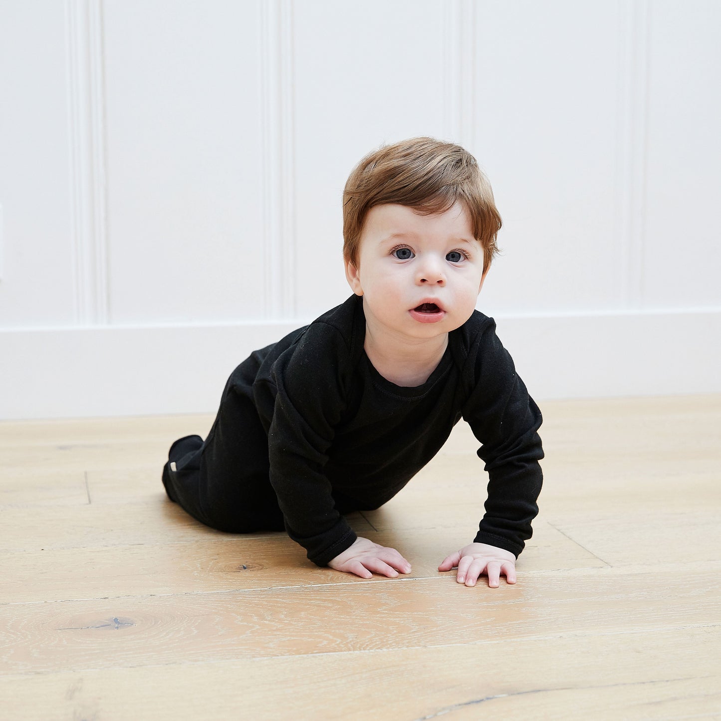 PAIGELAUREN Rib Footie Pajama | Organic Cotton, Made in LA