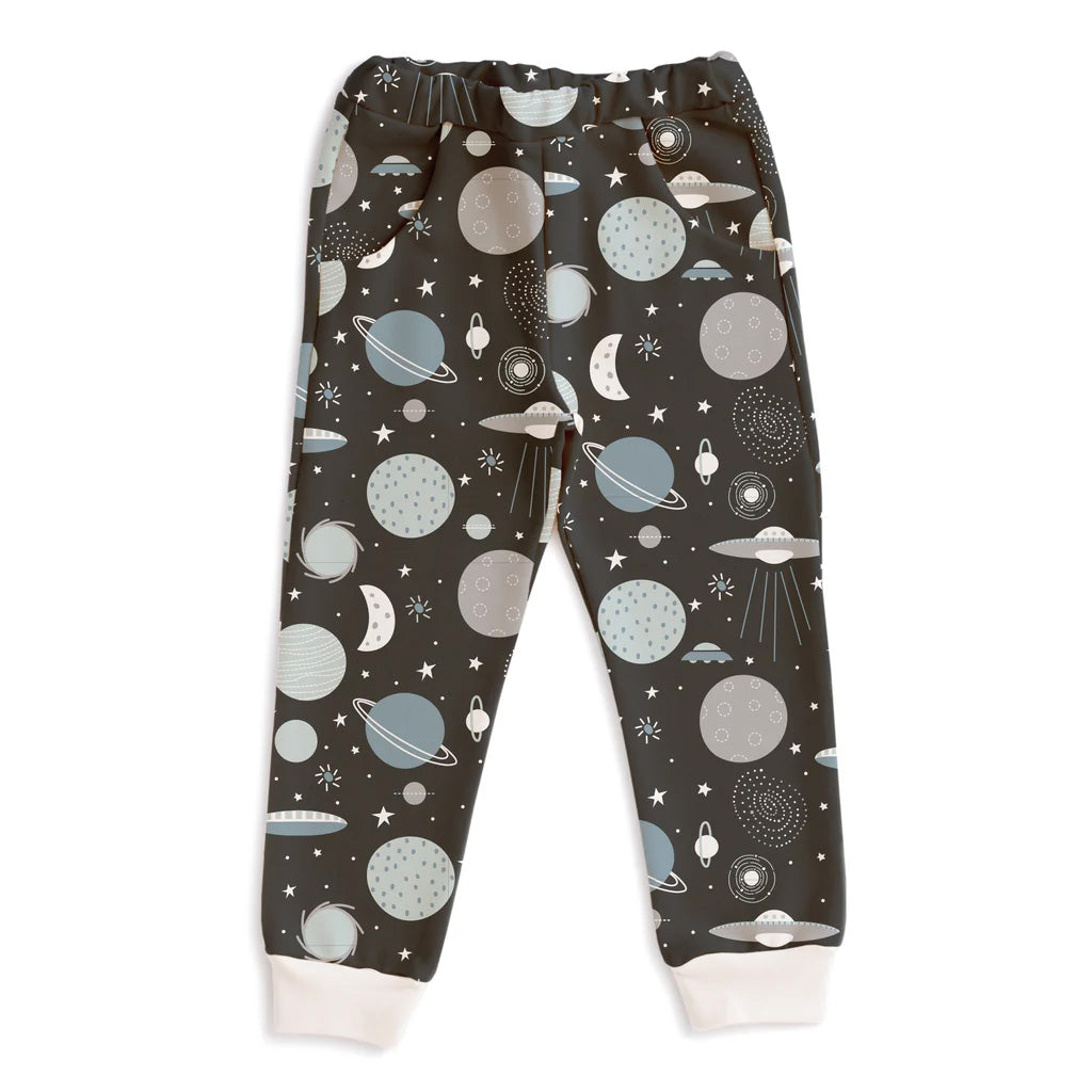 Winter Water Factory organic Sweatpants- charcoal space