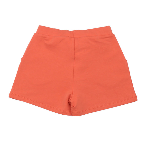 Walkiddy organic Shorts- langoustine orange, back