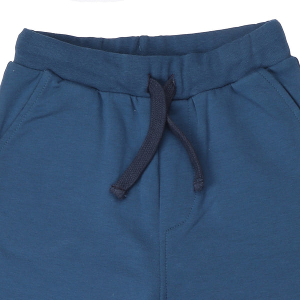 Walkiddy organic Joggers- navy blue, closeup