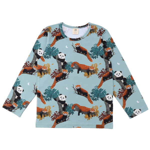Walkiddy organic Long sleeve shirt- panda friends