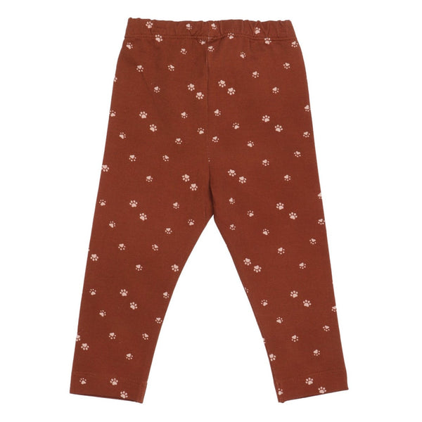 Walkiddy organic Leggings- paw prints, back