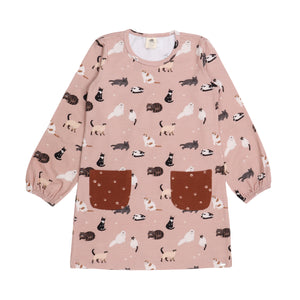 Walkiddy organic Tunic dress- various cats