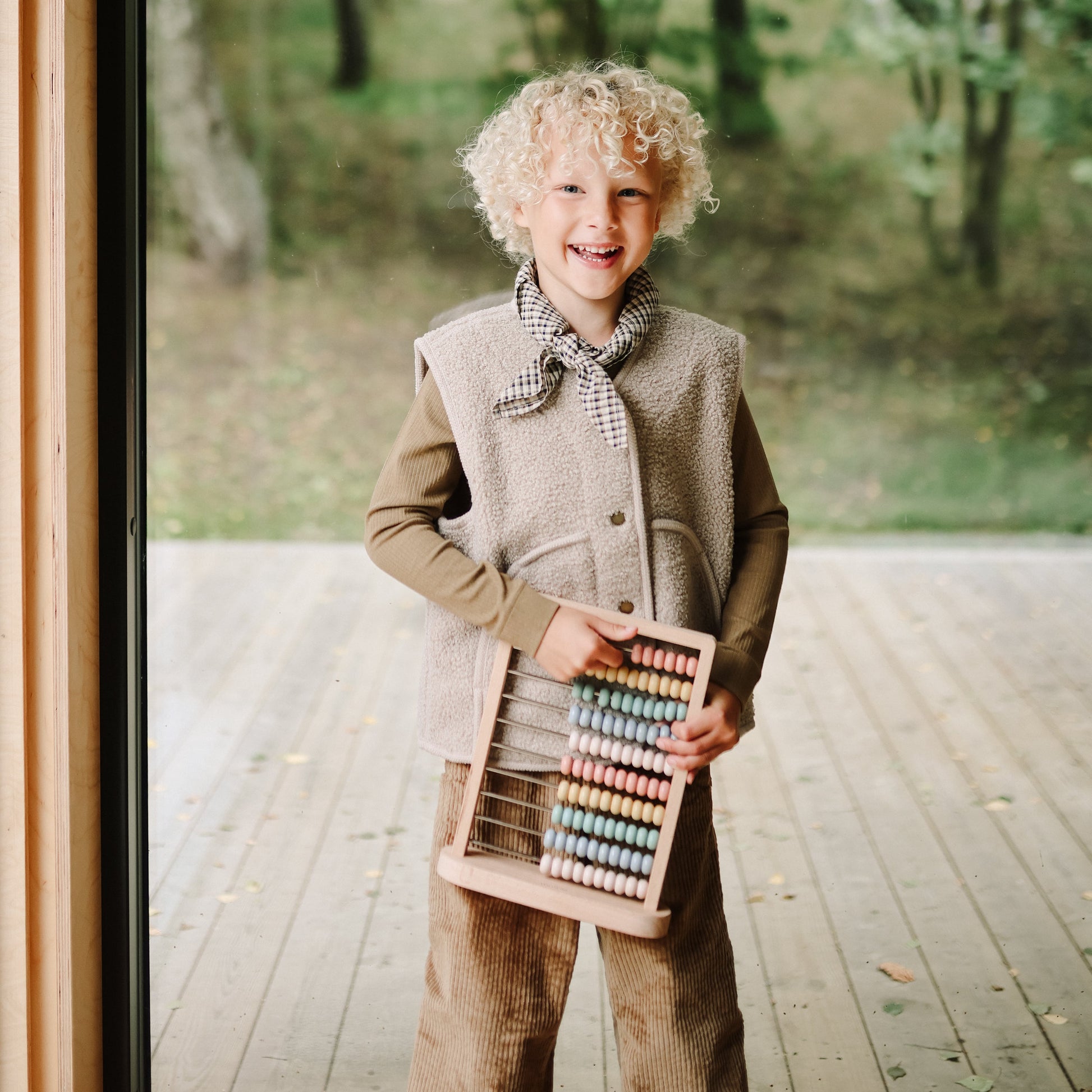Wooden Abacus - Muted Colors | Mushie