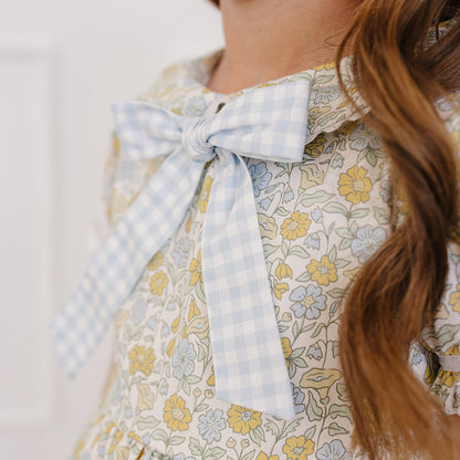 Sunny Floral Dress with Peter Pan Collar - Easter Dress