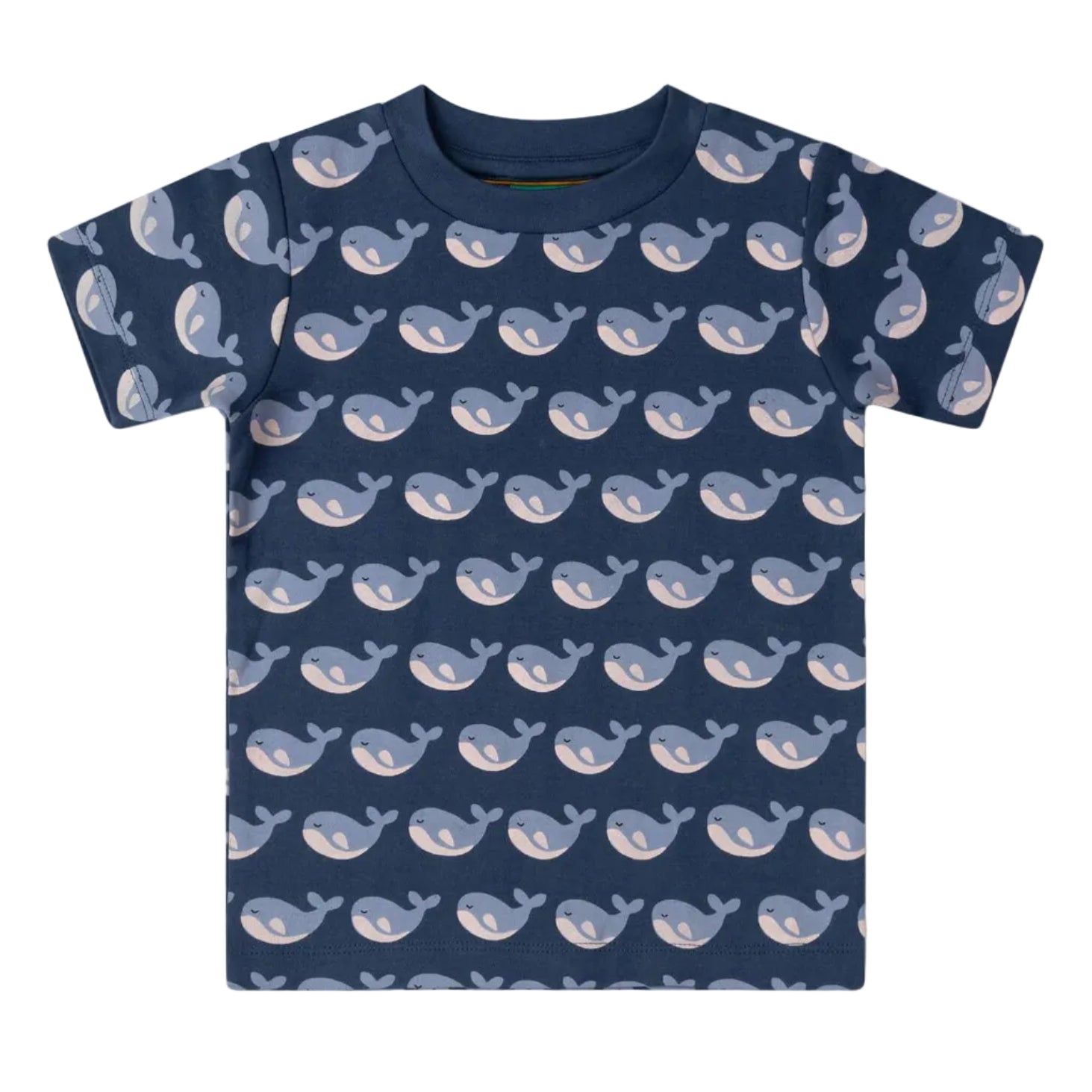 Organic Cotton Short Sleeve T-Shirt - Whales | Little Green Radicals