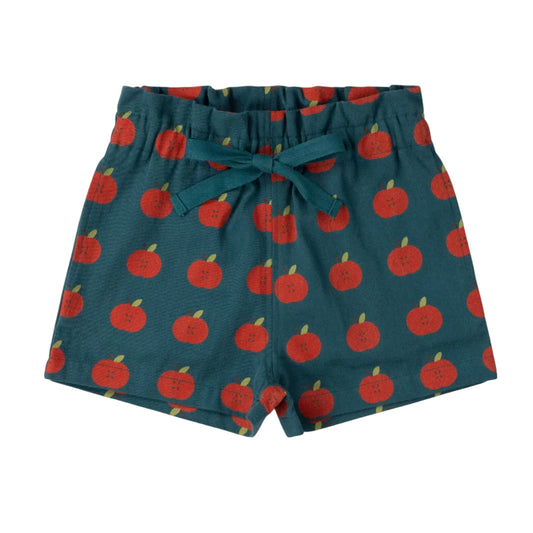 Organic Cotton Apple Print Kids Shorts | Little Green Radicals 