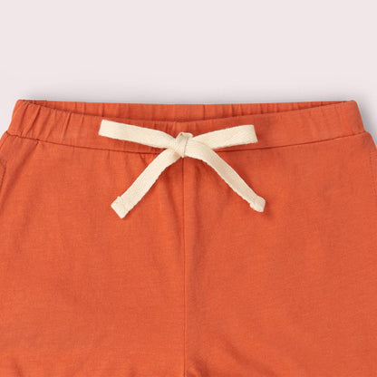 Little Green Radicals Organic Cotton Kids Shorts - Burnt Ochre