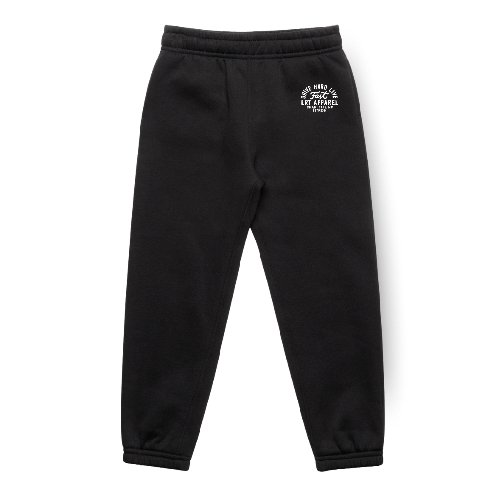 Apex Track Pants - Black | Sustainable Kids Fleece Pants