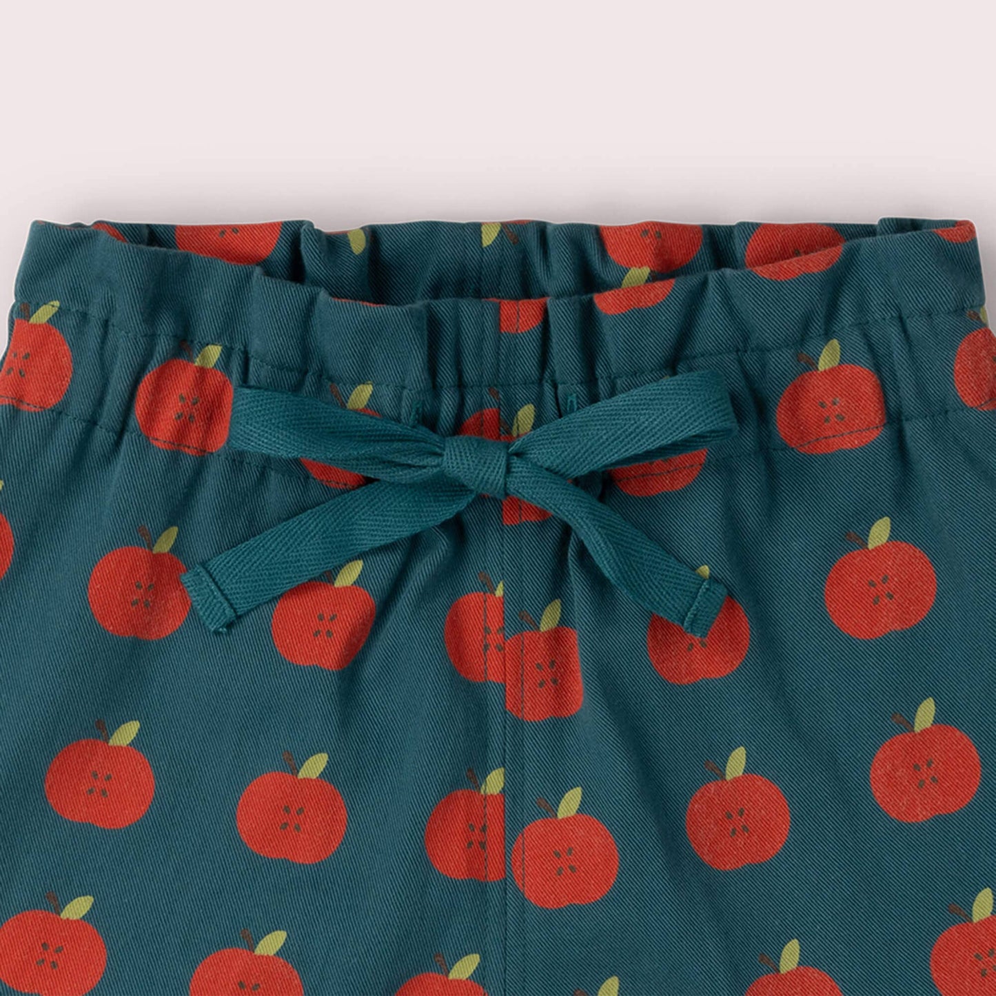Organic Cotton Apple Print Kids Shorts | Little Green Radicals 