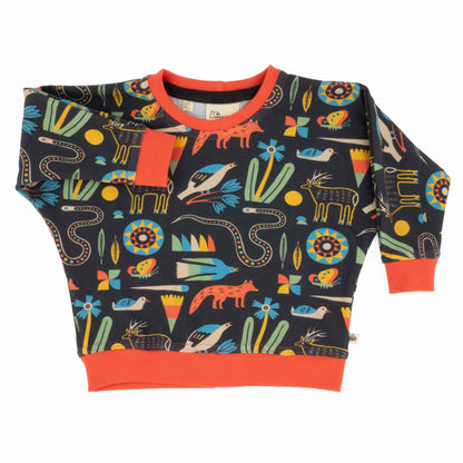Baby Print Sweatshirt - Organic Cotton | Peace House Studio