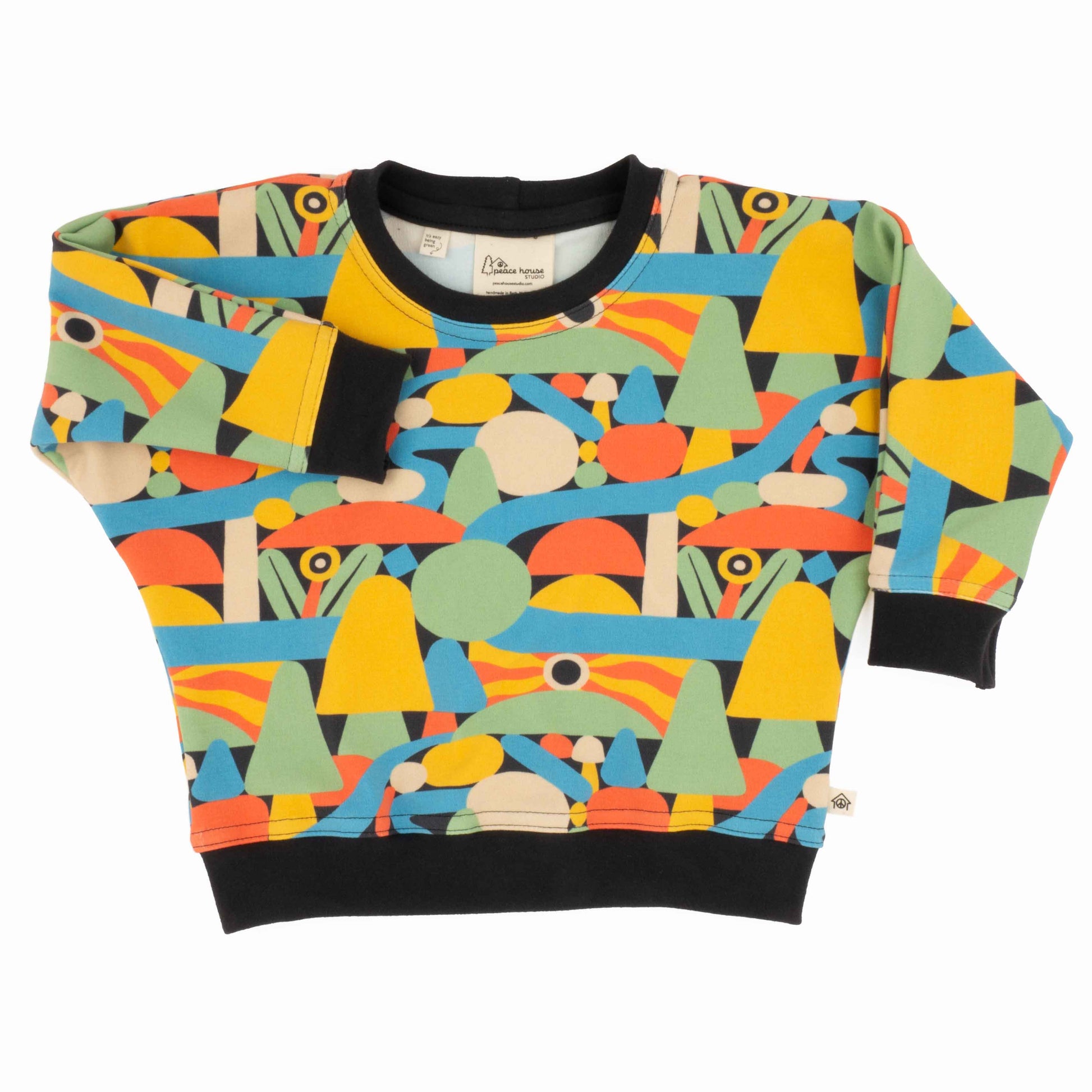 Baby Print Sweatshirt - Organic Cotton | Peace House Studio