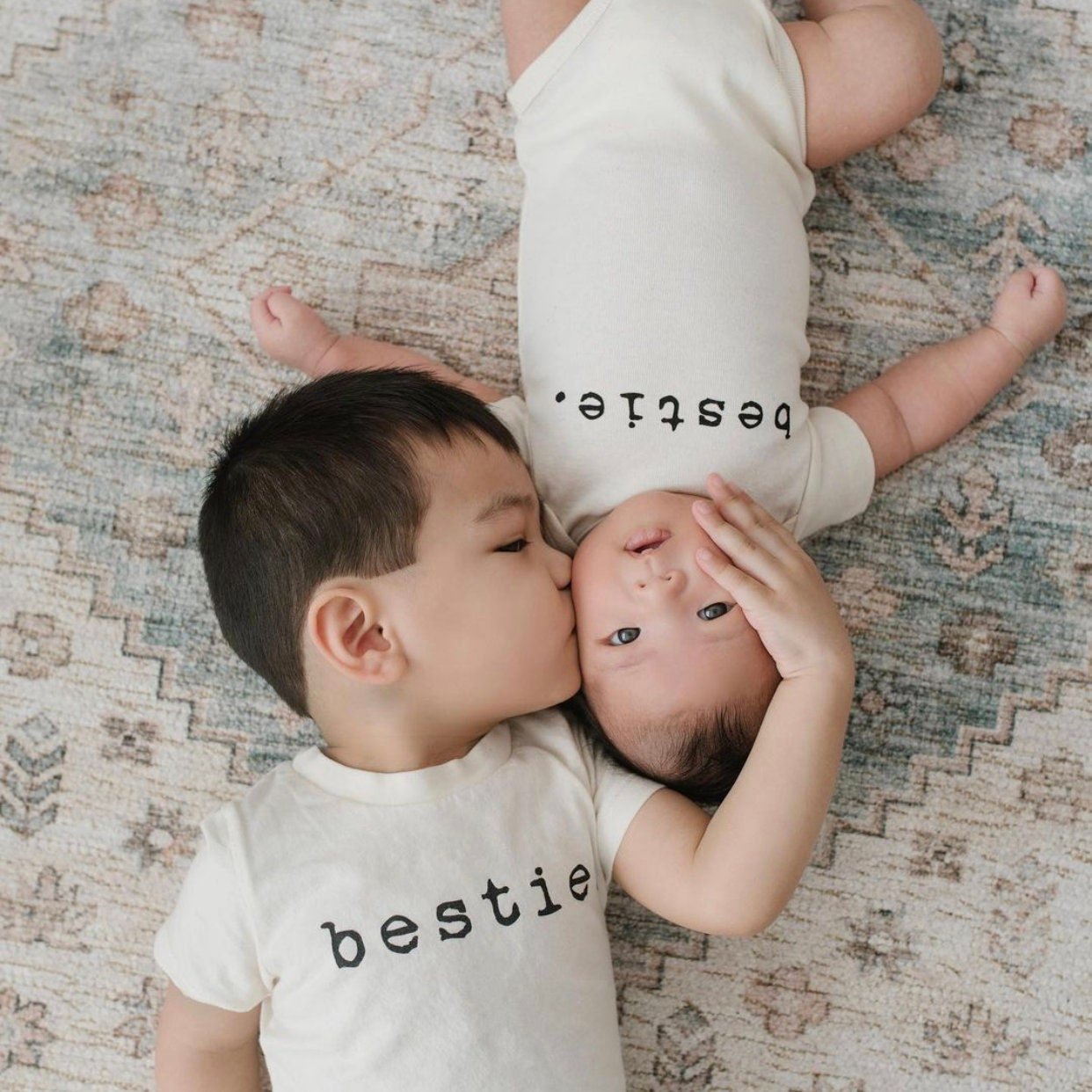 Tenth & Pine organic Short-sleeved bodysuit- bestie*