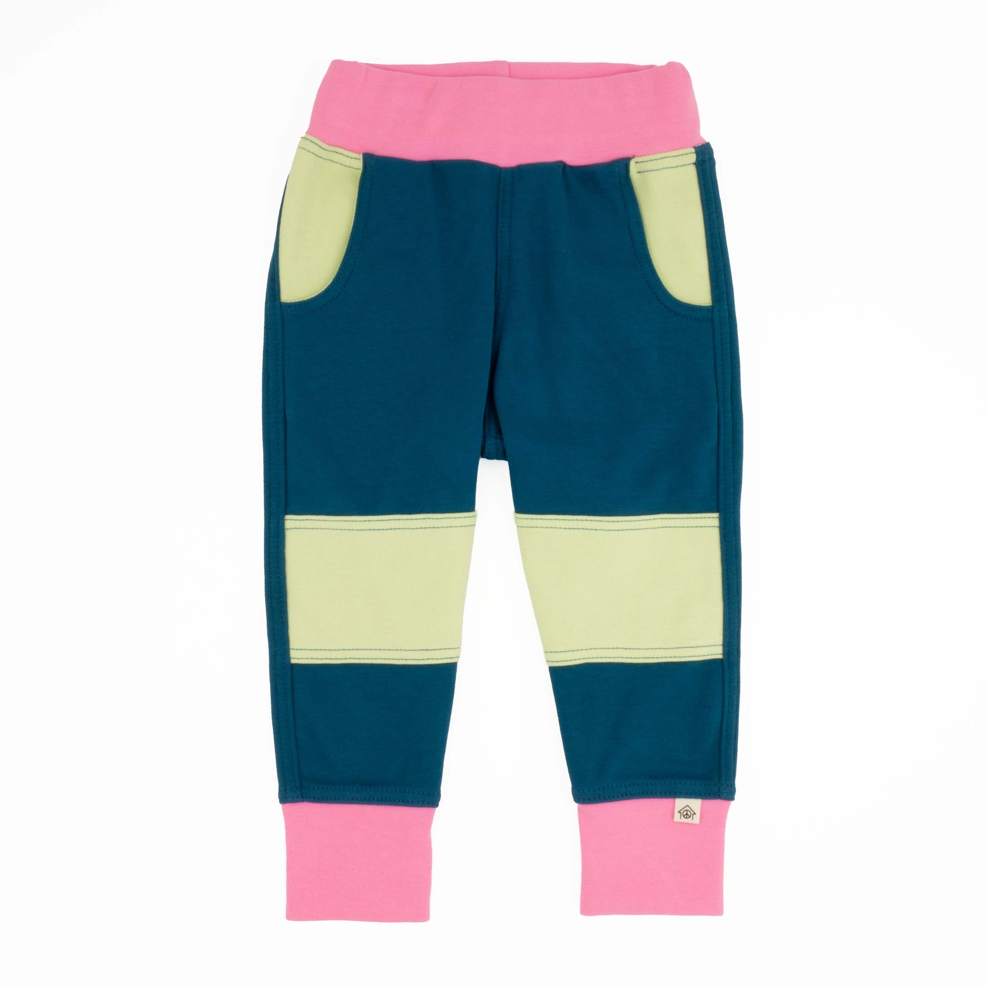 Peace House Studio Organic Colorblock joggers- big kid, various colors*