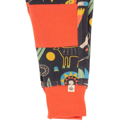 Big Kid Print Joggers - Organic Cotton | Peace House Studio