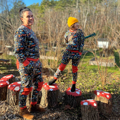 Big Kid Print Joggers - Organic Cotton | Peace House Studio