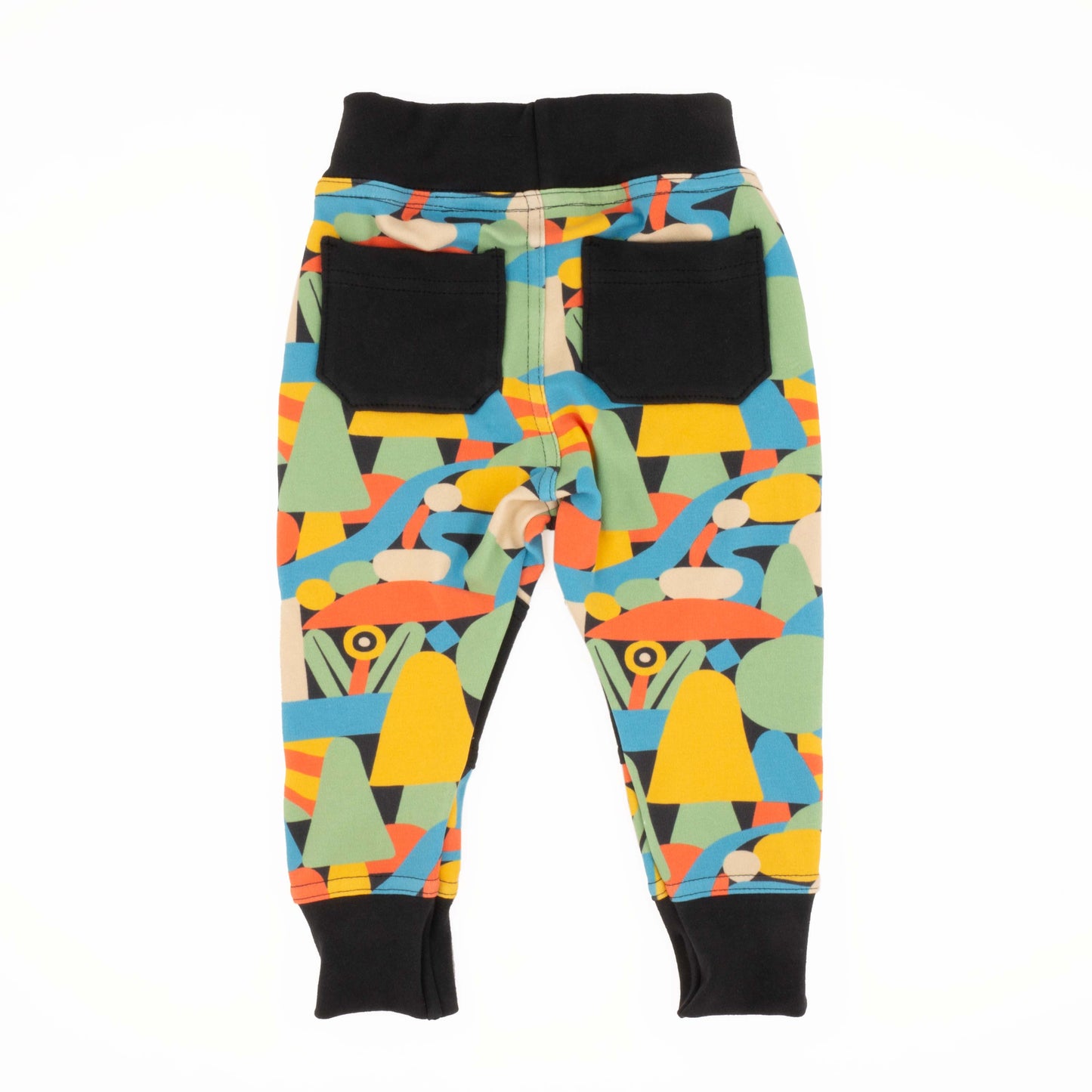 Big Kid Print Joggers - Organic Cotton | Peace House Studio