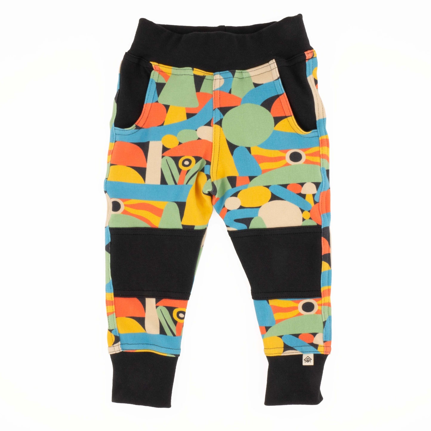 Big Kid Print Joggers - Organic Cotton | Peace House Studio