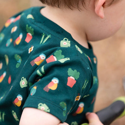 Organic Cotton T-Shirt & Jogger Playset - Spring Garden | Little Green Radicals