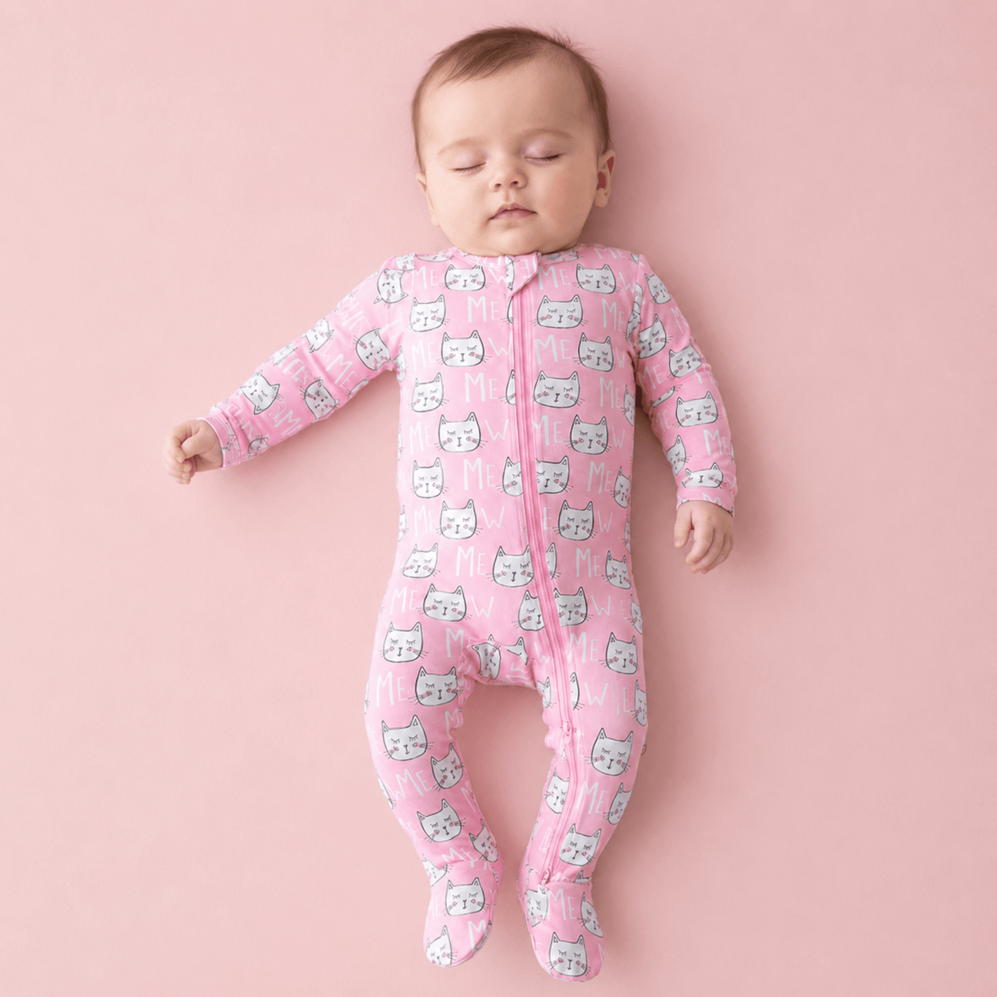 Modal Footie Pajamas - Kitty Cats