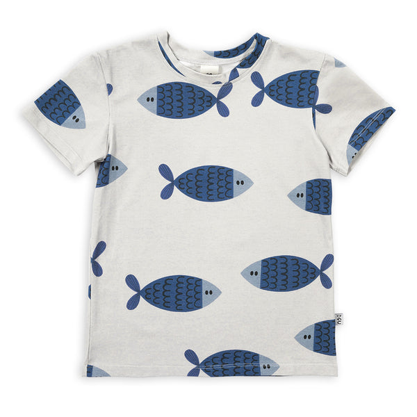Don't Grow Up organic Short sleeve t-shirt- fish
