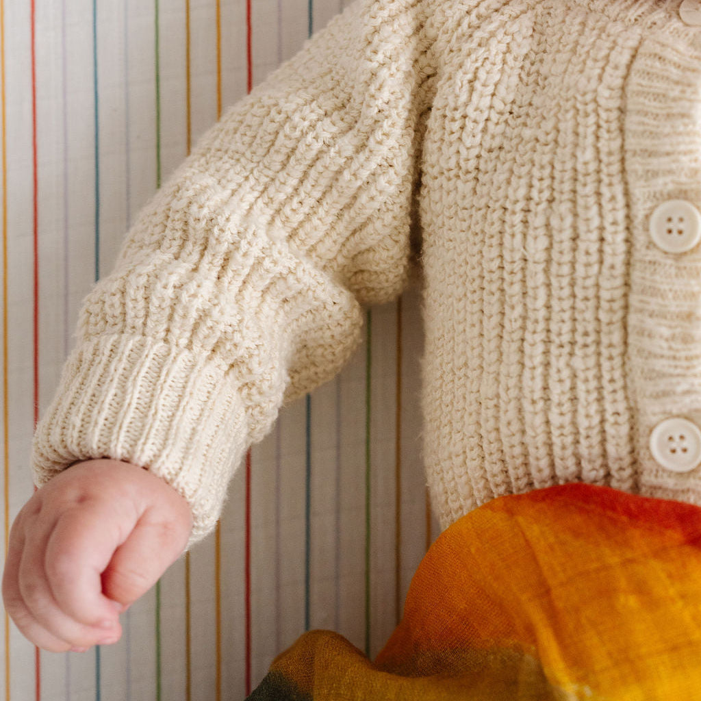 Cotton Muslin Crib Sheet - Rainbow Stripe