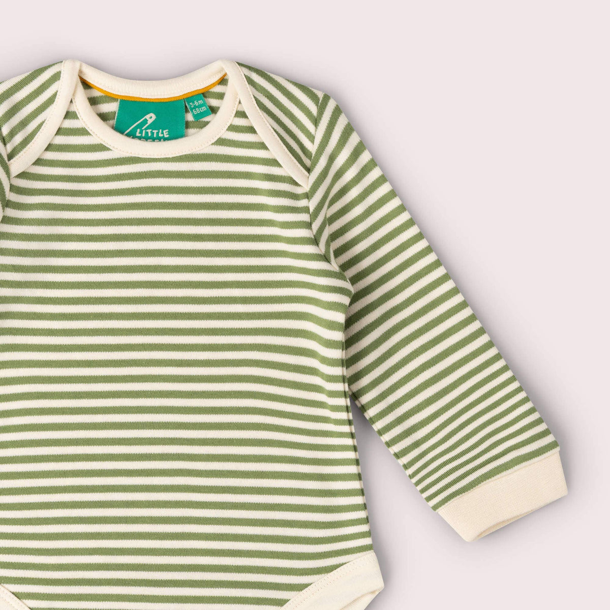 Little Green Radicals Organic Cotton Bodysuit 2 Pack - Olive Ducks