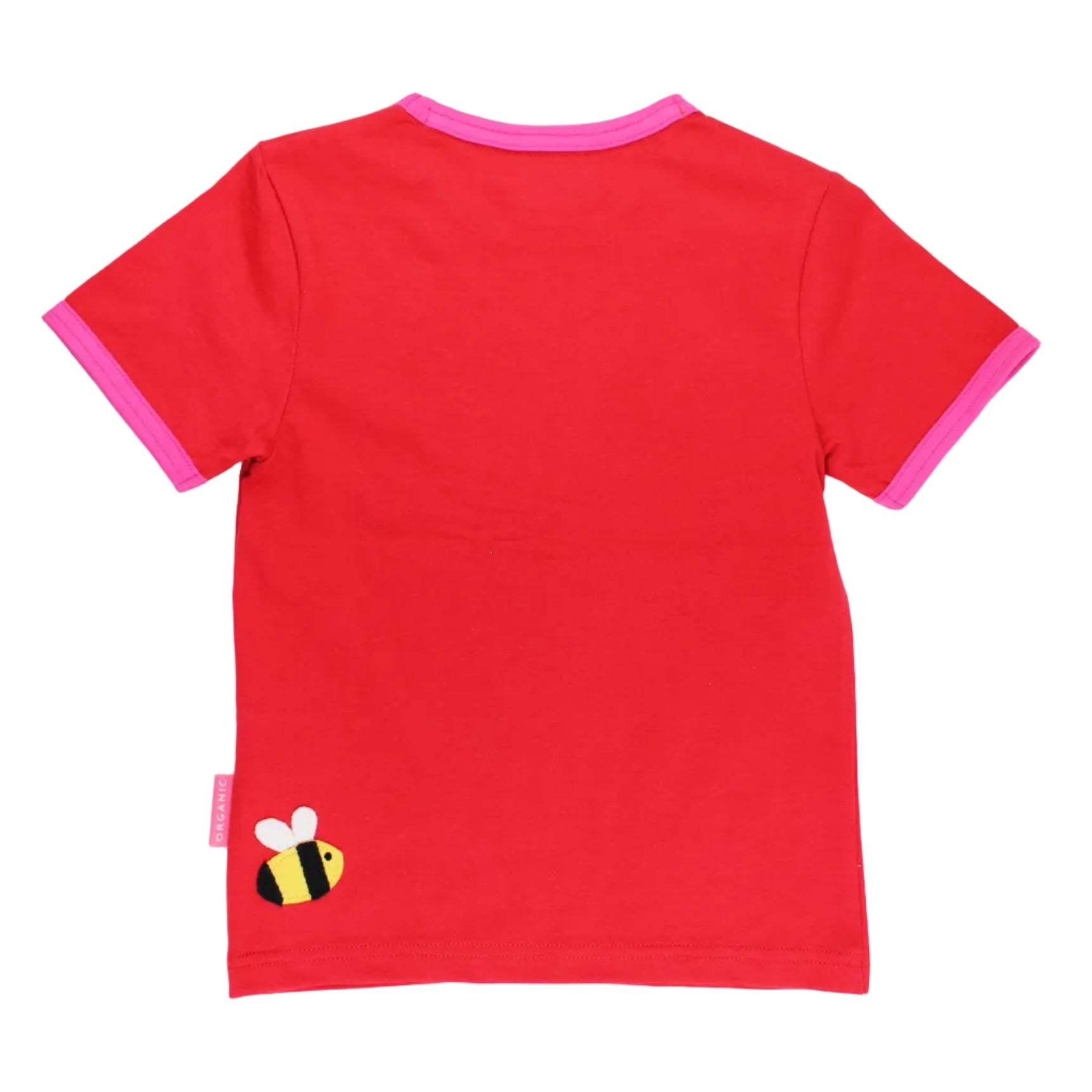 Organic Cotton Sunflower & Bee Appliqué Short Sleeve T-Shirt | Toby Tiger