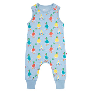 Piccalilly organic Dungarees- duck days