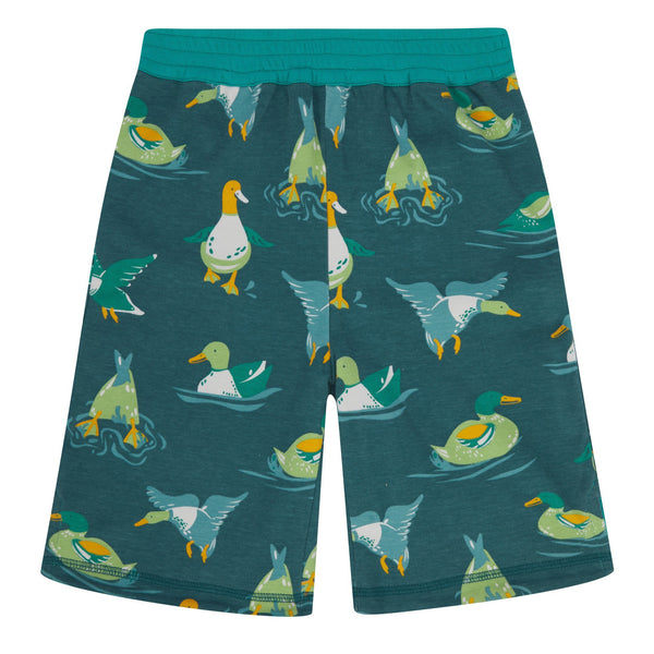Piccalilly Piccalilly organic Reversible shorts- duck and dive