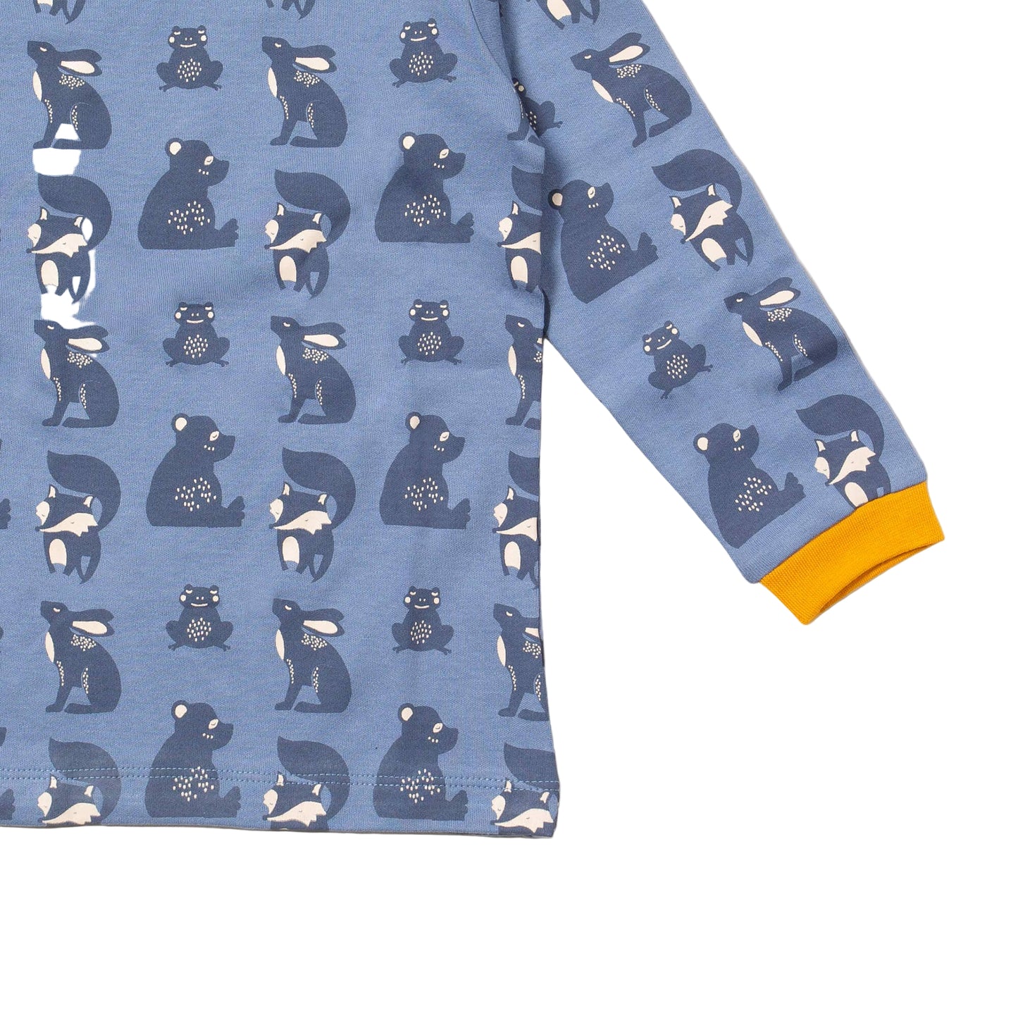 Little Green Radicals Organic Kids' Long Sleeved T-Shirt- Midnight Animals