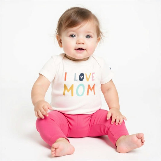 Finn + Emma Organic Baby Comfy Pant- Fuchsia