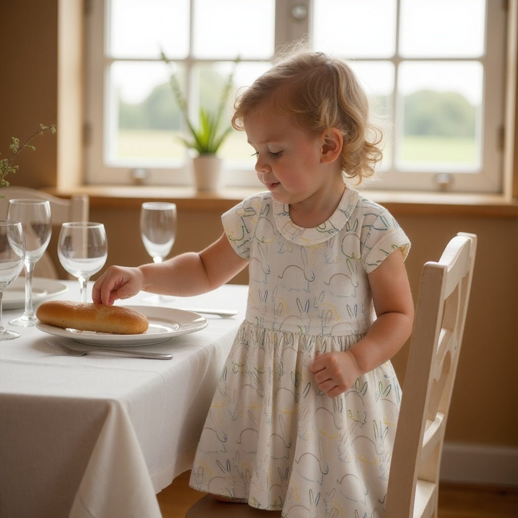 Bunnies Organic Cotton Twirl Dress - Finn + Emma