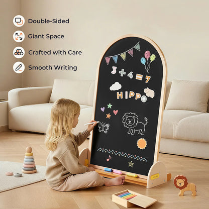 Double-Sided Arched Magnet Chalkboard