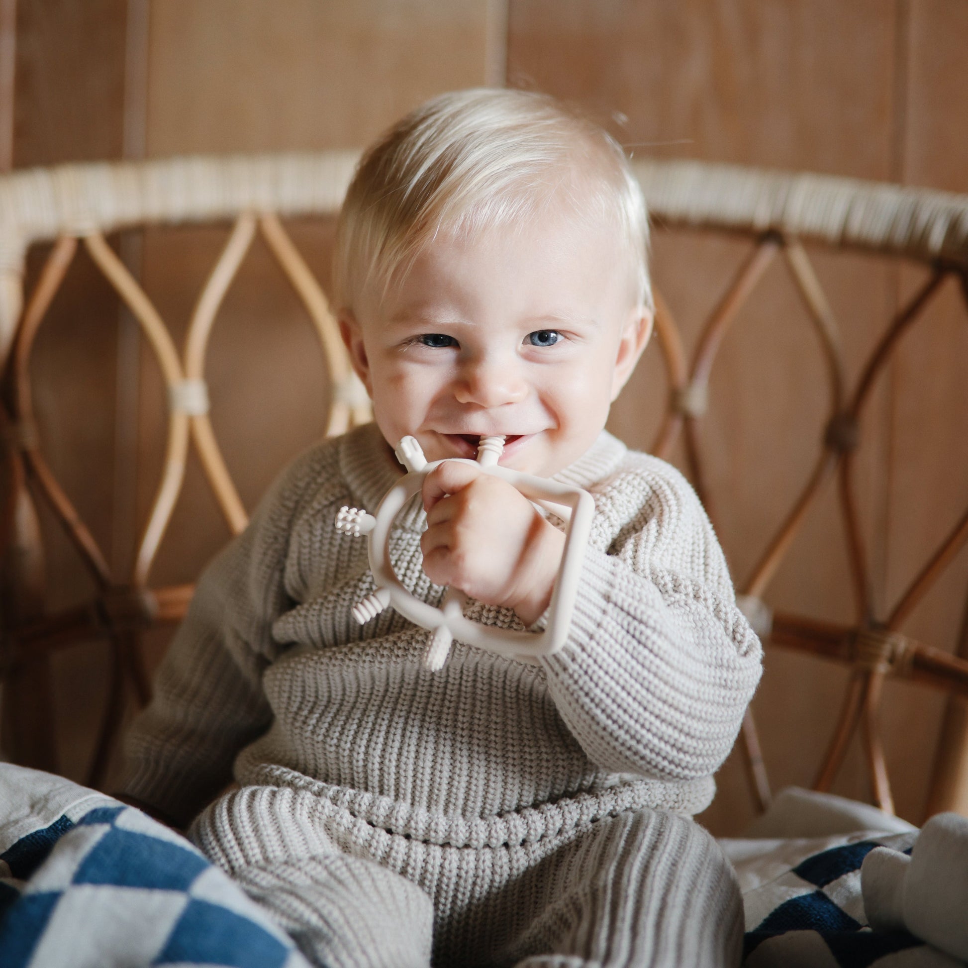 Organic Cotton Chunky Knit Baby Sweater | Mushie