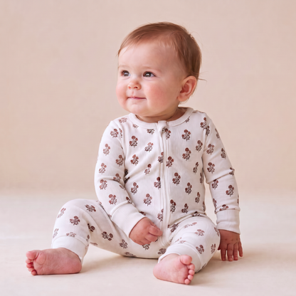 Organic Cotton 2-Way Zip Romper - Loom