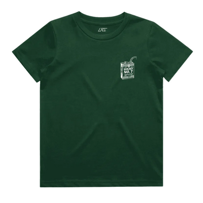 Short-sleeved t-shirt- lucky no. 7, forest green*