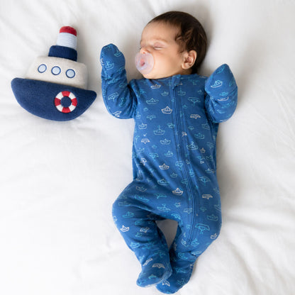 Modal Footie Pajamas- Nautical