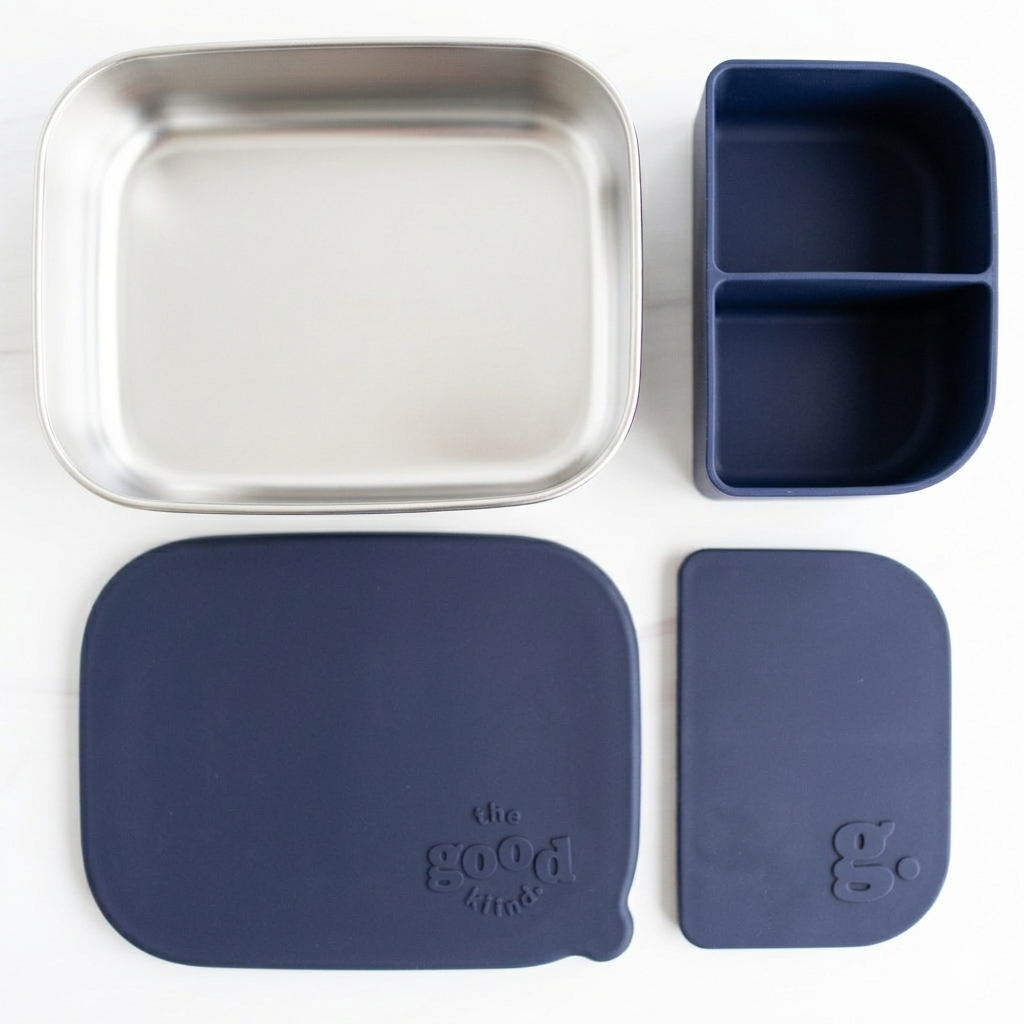 Stainless Steel Bento Box, Plastic-Free