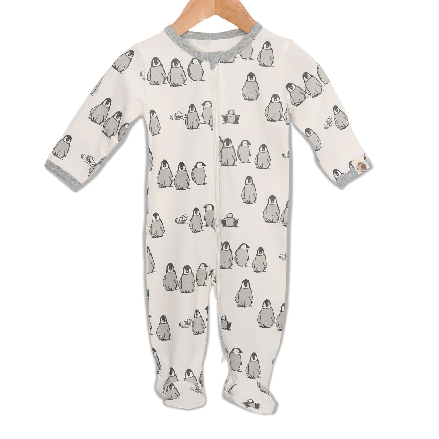 Penguin Printed Footie - Organic Cotton & Recycled Materials | Me O My Earth