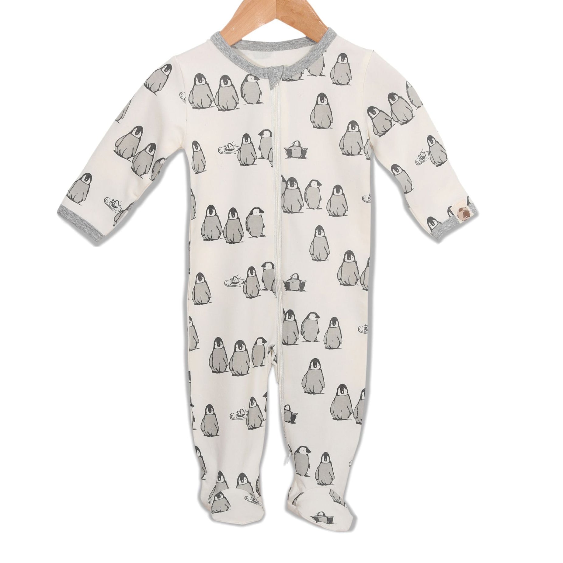 Penguin Printed Footie - Organic Cotton & Recycled Materials | Me O My Earth