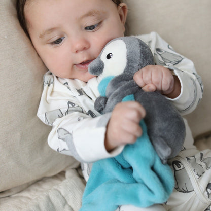 Penguin Printed Footie - Organic Cotton & Recycled Materials | Me O My Earth