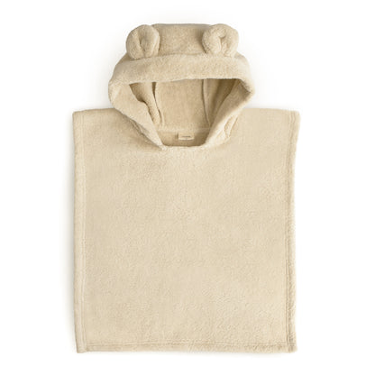 Mushie Organic Cotton Hooded Poncho Towel With Bear Ears