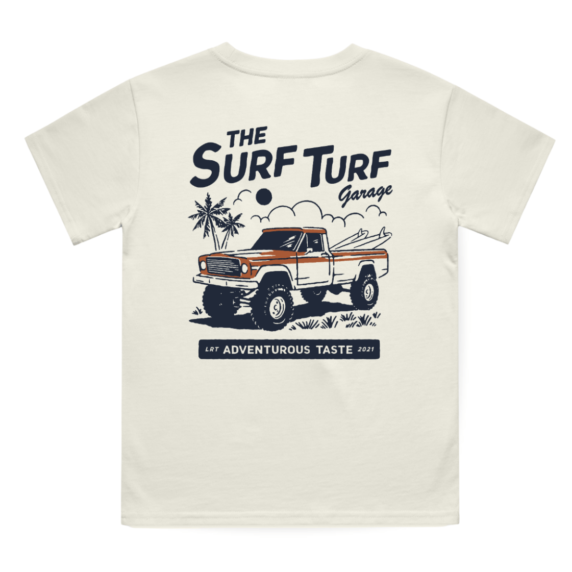Little Rad Things Organic Boys' Short-Sleeved T-shit- RAD SURF TURF